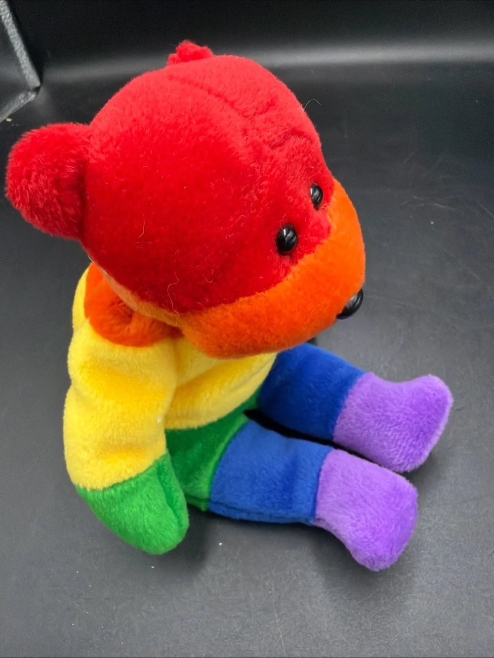 NWT Plushland Multi-Color Rainbow Bear 8